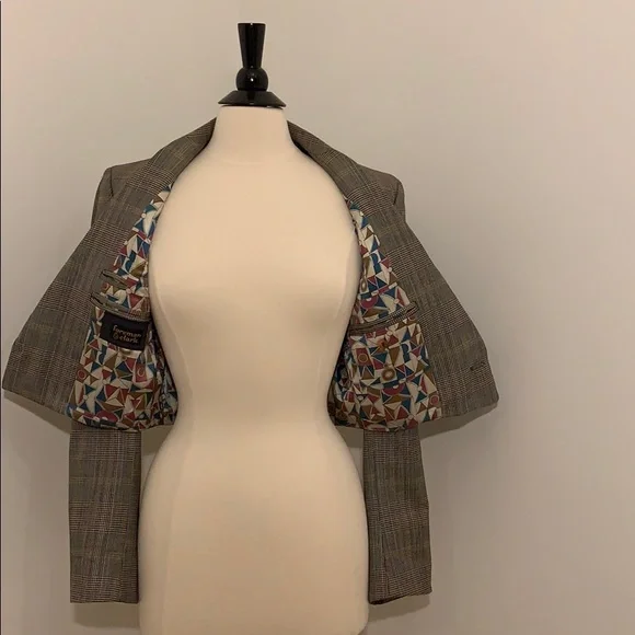 Vintage Foreman & Clark Crop Cinched Jacket S - Picture 5 of 12